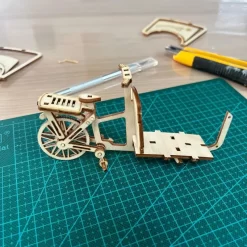 Maquette Bois Le Vélo Cargo -Boutique De Modèles Radiocommandés 1001hobbies mmb02 le velo cargo 18