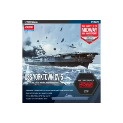Academy Maquette Bateau Maquette De Bateau En Plastique USS Yorktown CV-5 1:700 "Bataille De Midway"