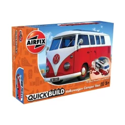 Airfix Maquette Camion QUICKBUILD VW Camper Van - Rouge