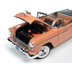 Auto World Maquette Chevy Bel Air Convertible 1955 -Boutique De Modèles Radiocommandés auto world 97aw1221 chevy bel air convertible 1955 3