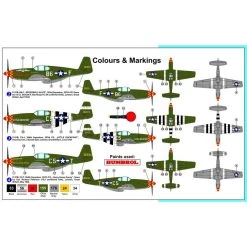 Maquette Avion Nord-américaine P-51B Mustang FG 357e Aces, LE -Boutique De Modèles Radiocommandés az models azm7516 nord americaine p 51b mustang fg 357e aces le 1