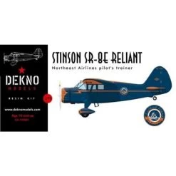 Stinson SR-8E Reliant Northeast Airlines Pilot Trainer. 1/72 Scale Model Resin Kit With Resin Clear For The Windows And Windscre