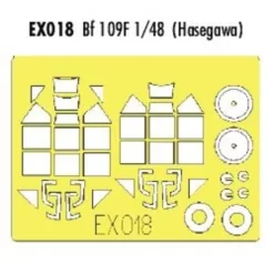 Eduard Messerschmitt Bf 109F (pour Maquettes Hasegawa) (fait à Partir De Bande Jaune De Kabuki Japonais)