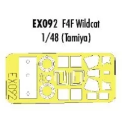 Eduard Verrière Et Roues De Grumman F4F Wildcat Etc (pour Maquettes Tamiya) (fait à Partir De Bande Jaune De Kabuki Japonais)