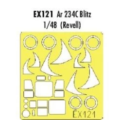 Eduard Arado Ar 234C 'Blitz' (pour Maquettes Revell) (fait à Partir De Bande Jaune De Kabuki Japonais)