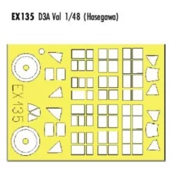 Eduard Aichi D3A Val (pour Maquettes Hasegawa) (fait à Partir De Bande Jaune De Kabuki Japonais)