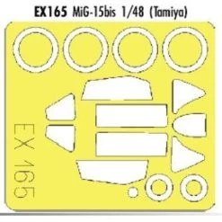 Eduard Mikoyan MiG-15Bis (pour Maquettes Tamiya) (fait à Partir De Bande Jaune De Kabuki Japonais)