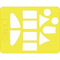 Eduard Dewoitine D.520 (pour Maquettes Tamiya) (fait à Partir De Bande Jaune De Kabuki Japonais)