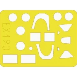 Eduard Supermarine Spitfire Mk. IXc/XVIe (pour Maquettes Airfix) (fait à Partir De Bande Jaune De Kabuki Japonais)