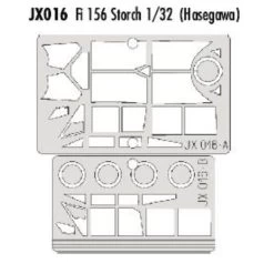 Eduard Fieseler Fi 156C 'Storch'/'Criquet' (pour Maquettes Hasegawa) (fait à Partir De Bande Jaune De Kabuki Japonais)