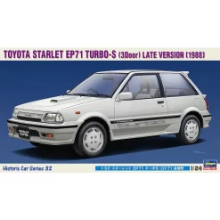 Hasegawa Maquette Toyota Startlet EP71 Turbo-S (3Door) Version Tardive