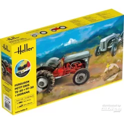 Heller Maquette Camion KIT DE DÉMARRAGE Ferguson Petit Gris 2 X + Diorama