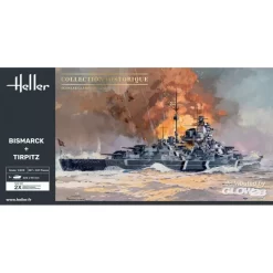 Heller Maquette Bateau TWINSET Bismarck + Tirpitz -Boutique De Modèles Radiocommandés heller 1000850780 twinset bismarck tirpitz 2