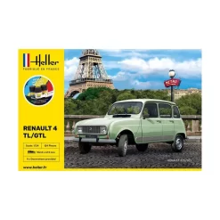 Heller Maquette STARTER KIT (Kit De Démarrage) Renault 4l -Boutique De Modèles Radiocommandés heller hell56759 starter kit kit de demarrage renault 4l 2