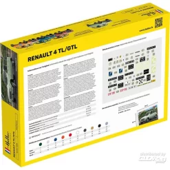 Heller Maquette STARTER KIT (Kit De Démarrage) Renault 4l -Boutique De Modèles Radiocommandés heller hell56759 starter kit kit de demarrage renault 4l 3