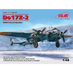ICM Maquette Avion Dornier Do-17Z-2 Bombardier Finlandais De La Seconde Guerre Mondiale