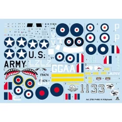 Italeri Maquette Avion P-40E/K Kittyhawk -Boutique De Modèles Radiocommandés italeri i2795 p 40e k kittyhawk 6