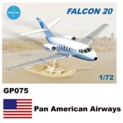Maquette Avion Dassault-Mystere Falcon 20 Stickers Pan American Airways