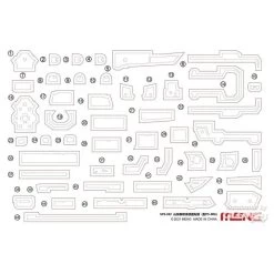 Maquette Bateau Masques De Peinture PLA Navy Shandong (pour PS-006)