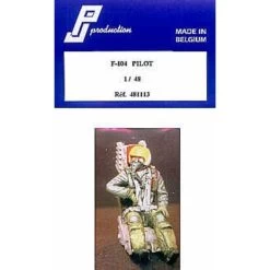 Figurine Pilote De Lockheed F-104 Assis Dans L'avion (avion Non Fourni)