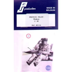 Figurine 1 Pilote Français Moderne Assis Dans L'avion