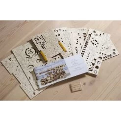 UGEARS Camion à échelle De Feu -Boutique De Modèles Radiocommandés ugears 8412031 camion a echelle de feu 10