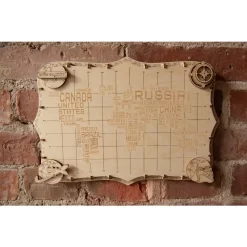 WOODEN CITY Maquette Carte Du Monde Expédition Série De Mots -Boutique De Modèles Radiocommandés wooden city wm508 carte du monde expedition serie de mots 5